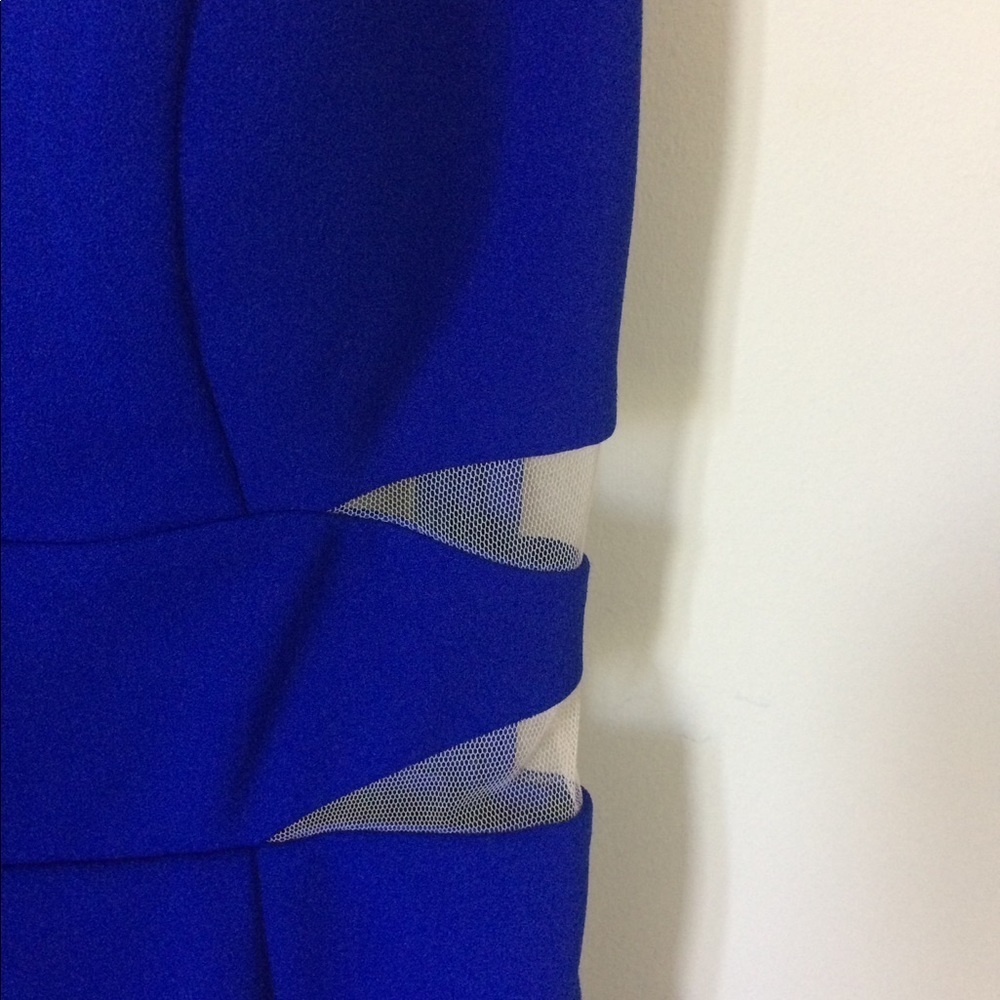 Decode royal blue one shoulder cocktail dress - Picture 6 of 11